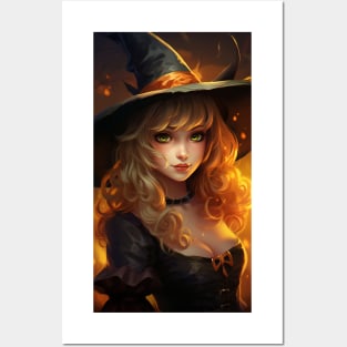 Witch girl Posters and Art